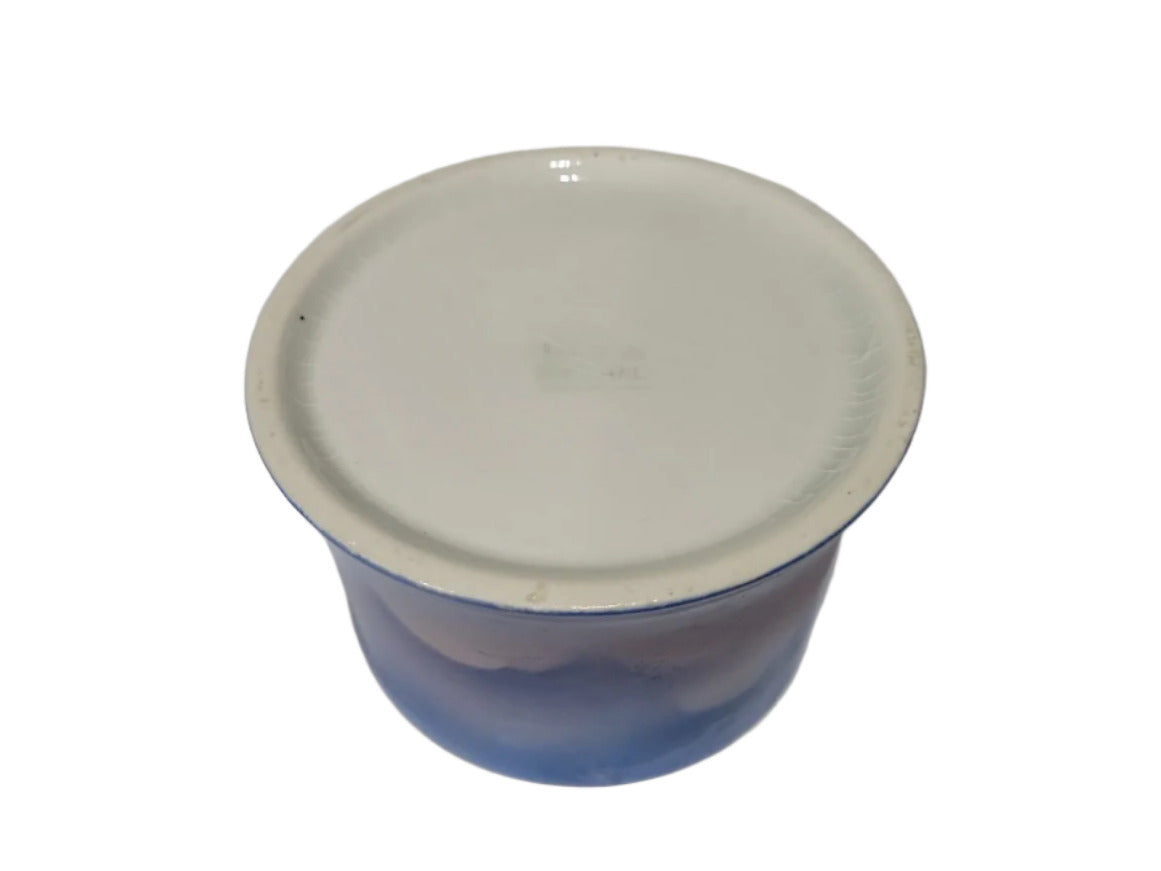 Small Ceramic Raku-Style Tumbler – Blue-Purple Gradient Finish