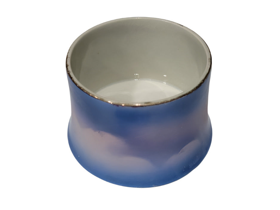 Small Ceramic Raku-Style Tumbler – Blue-Purple Gradient Finish