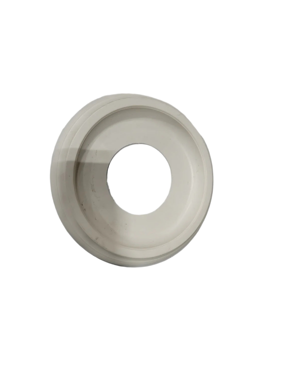 10" White Plastic Ceiling Canopy Medallion – Modern Utility Style