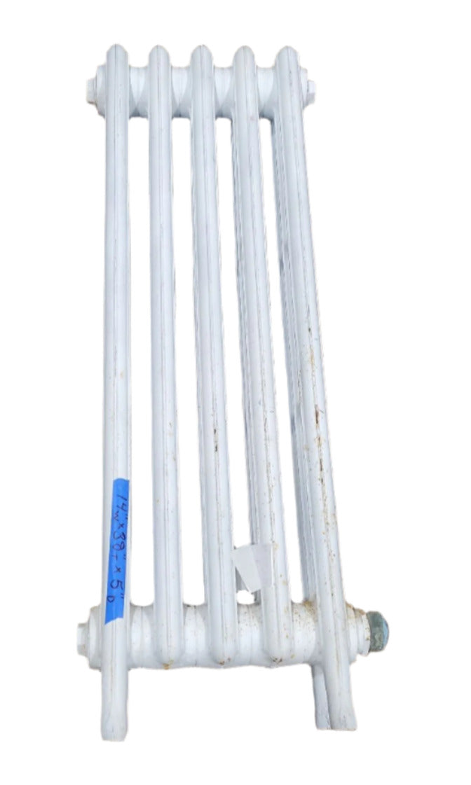 Antique Cast Iron Radiator – White Painted – 7-Section