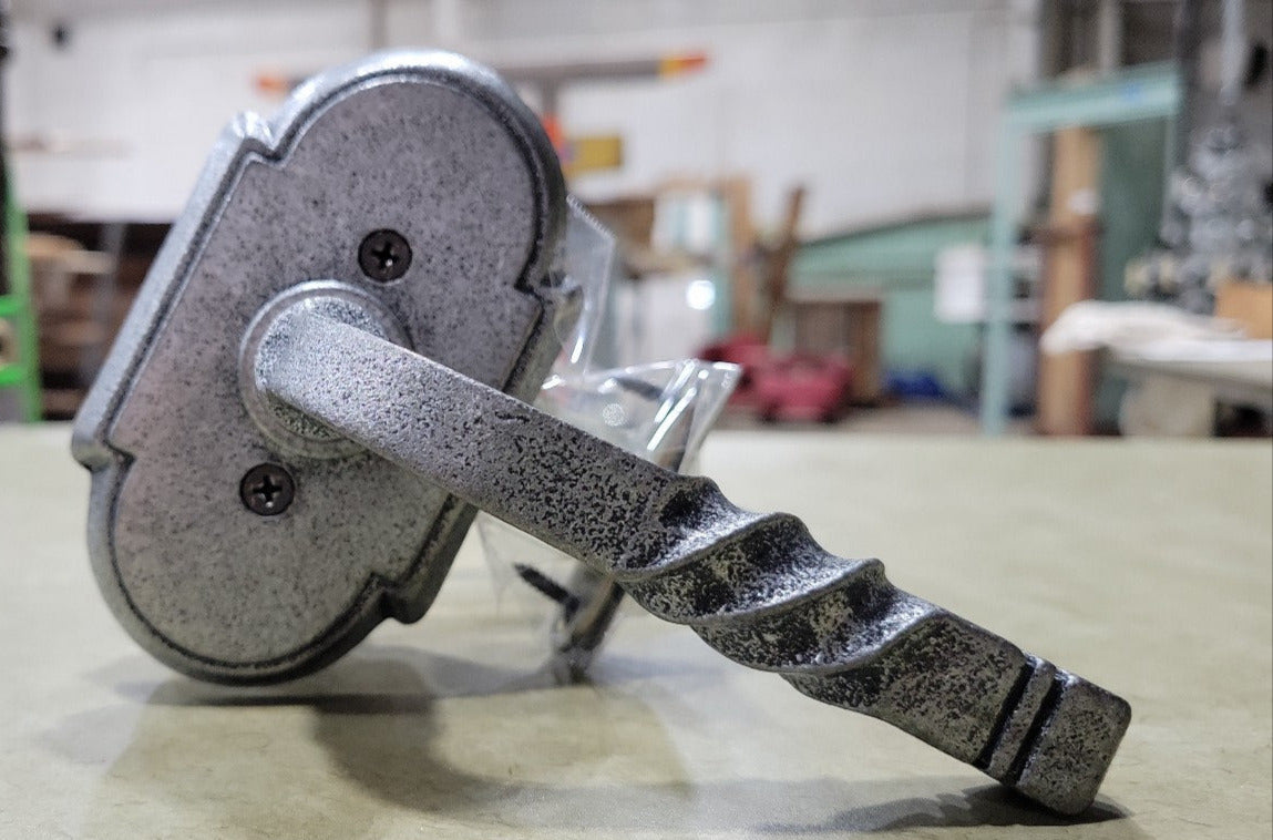 Emtek San Carlos Interior Door Lever Set – Satin Steel Finish