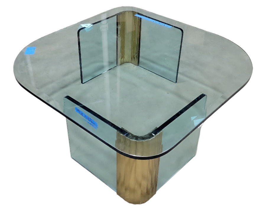 Pace Collection Glass Coffee Table by Leon Rosen – 1980's Modernist Design