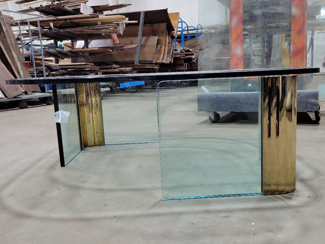 Pace Collection Glass Coffee Table by Leon Rosen – 1980's Modernist Design