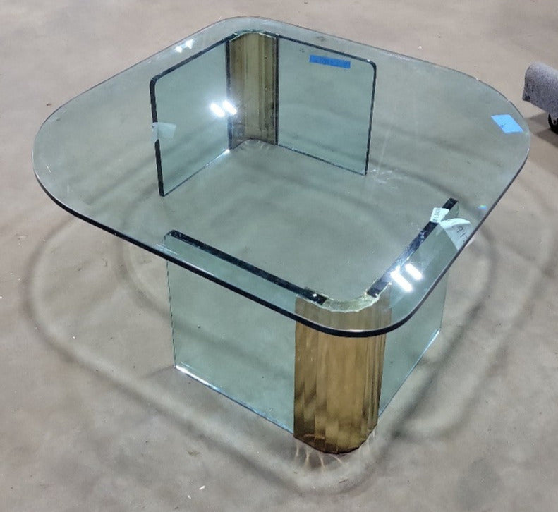 Pace Collection Glass Coffee Table by Leon Rosen – 1980's Modernist Design