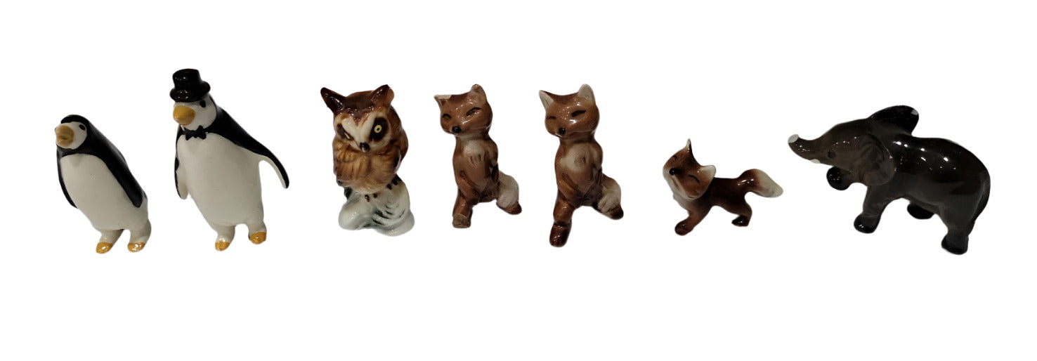 Set of 8 Red Rose Tea Wade Figurines – Animal Miniatures
