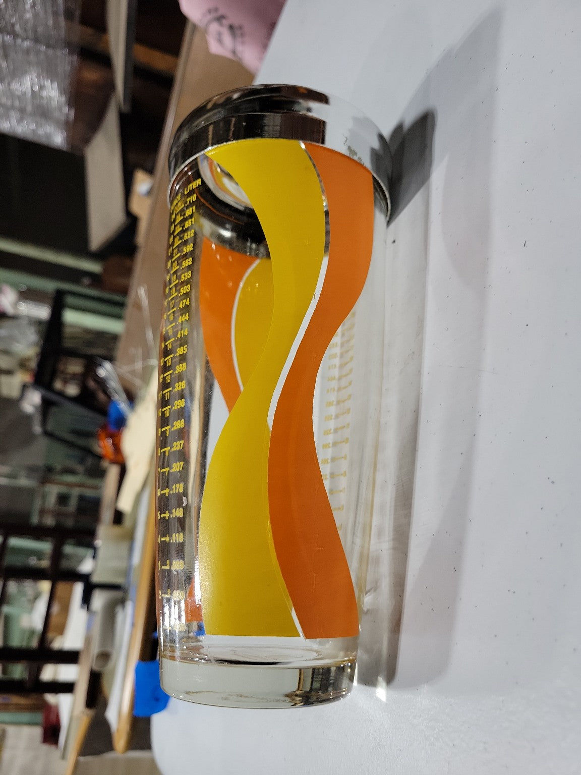 Mid-Century Modern Glass Cocktail Shaker – Glasbake by Federal