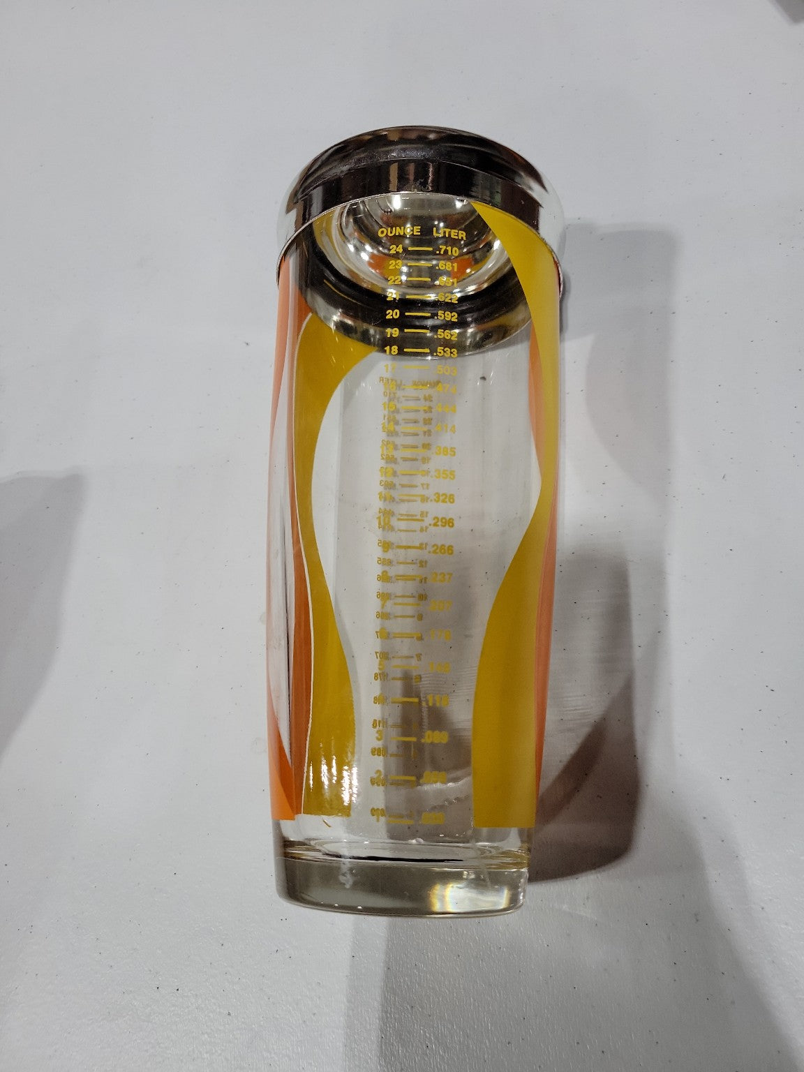 Mid-Century Modern Glass Cocktail Shaker – Glasbake by Federal