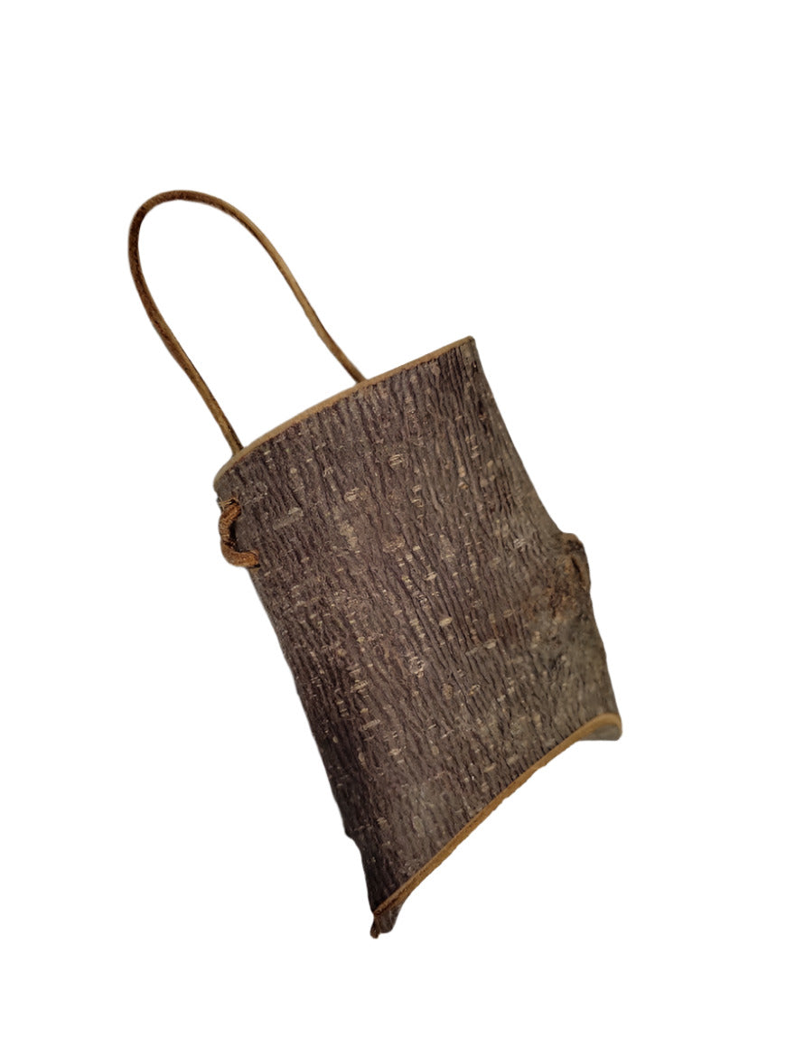 Handcrafted Miniature Tree Bark Birdhouse Ornament – Steve Gomma, WV