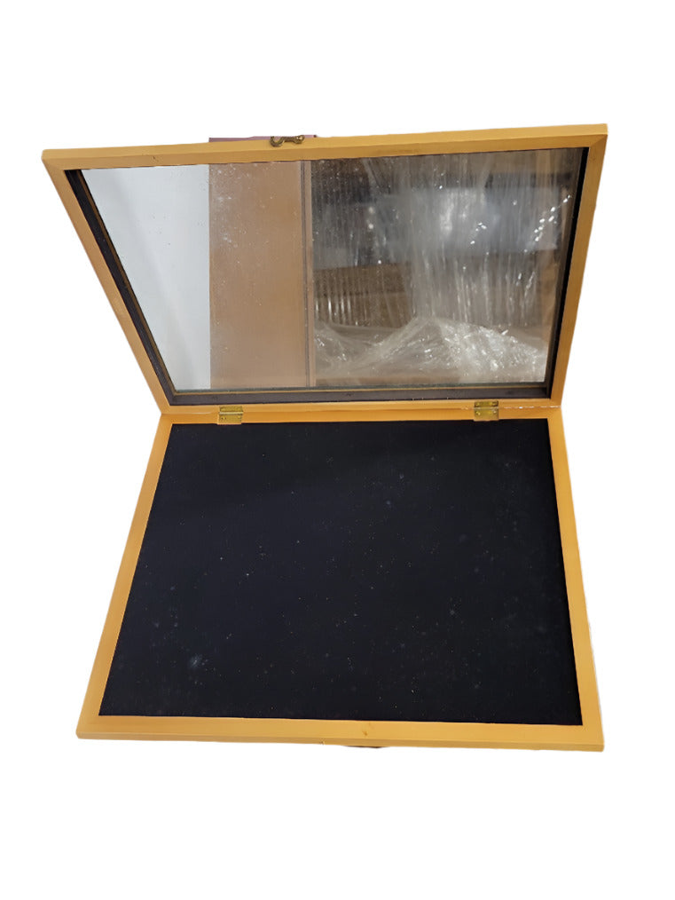 Felt-Lined Display Shadowbox with Glass Front