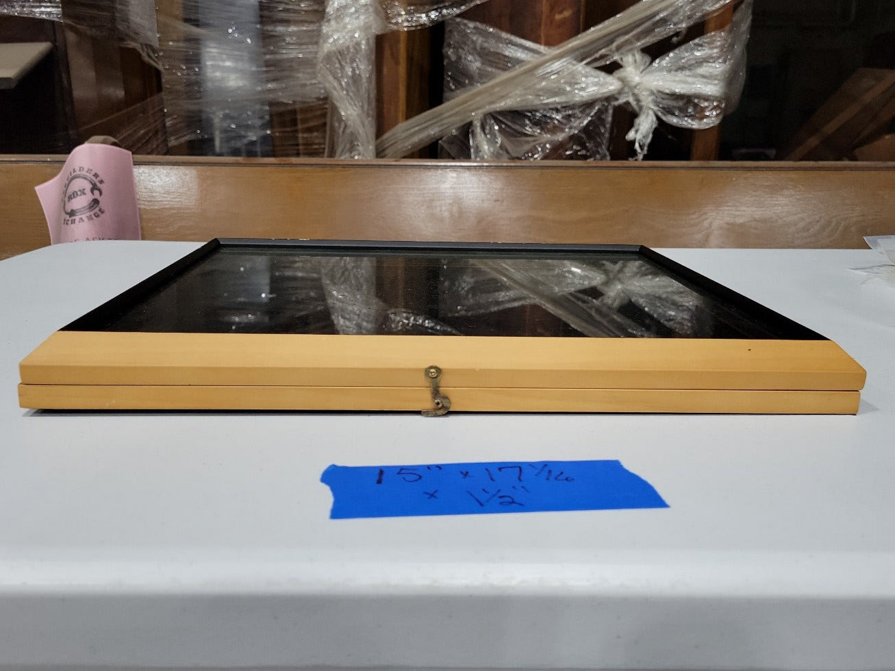 Felt-Lined Display Shadowbox with Glass Front