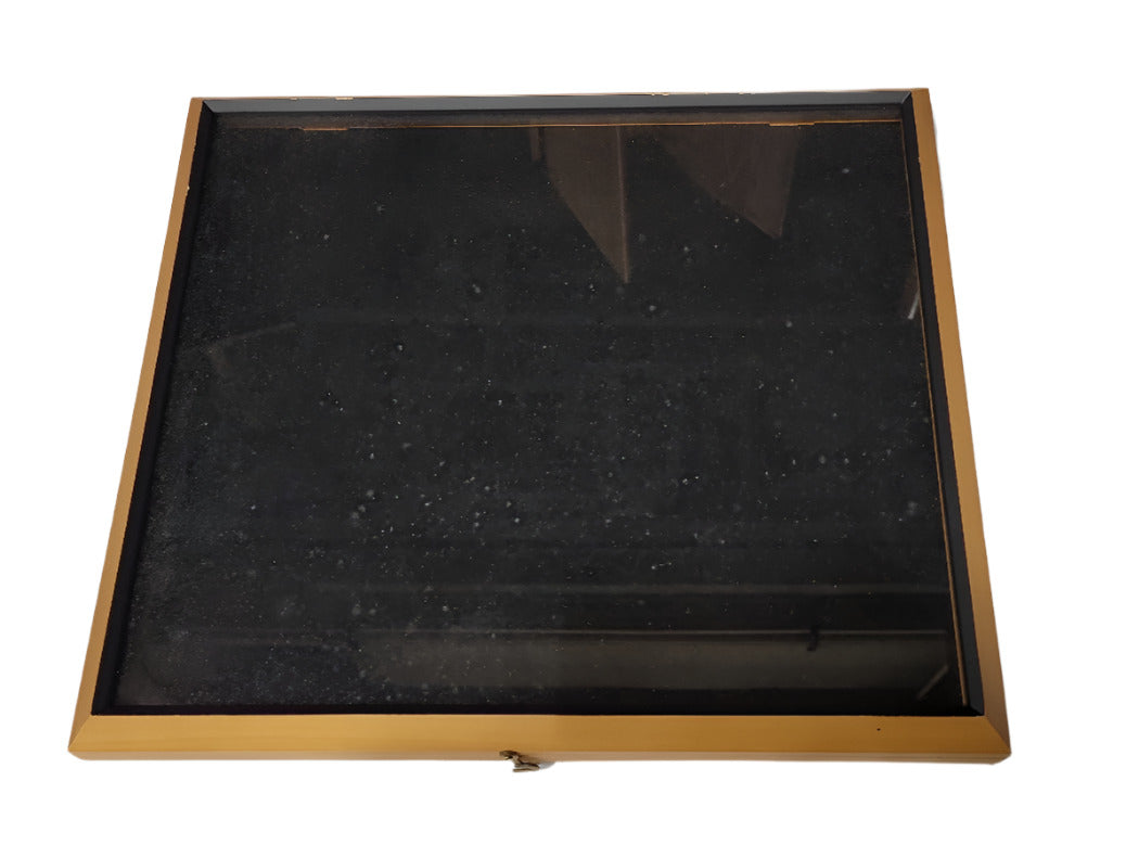 Felt-Lined Display Shadowbox with Glass Front