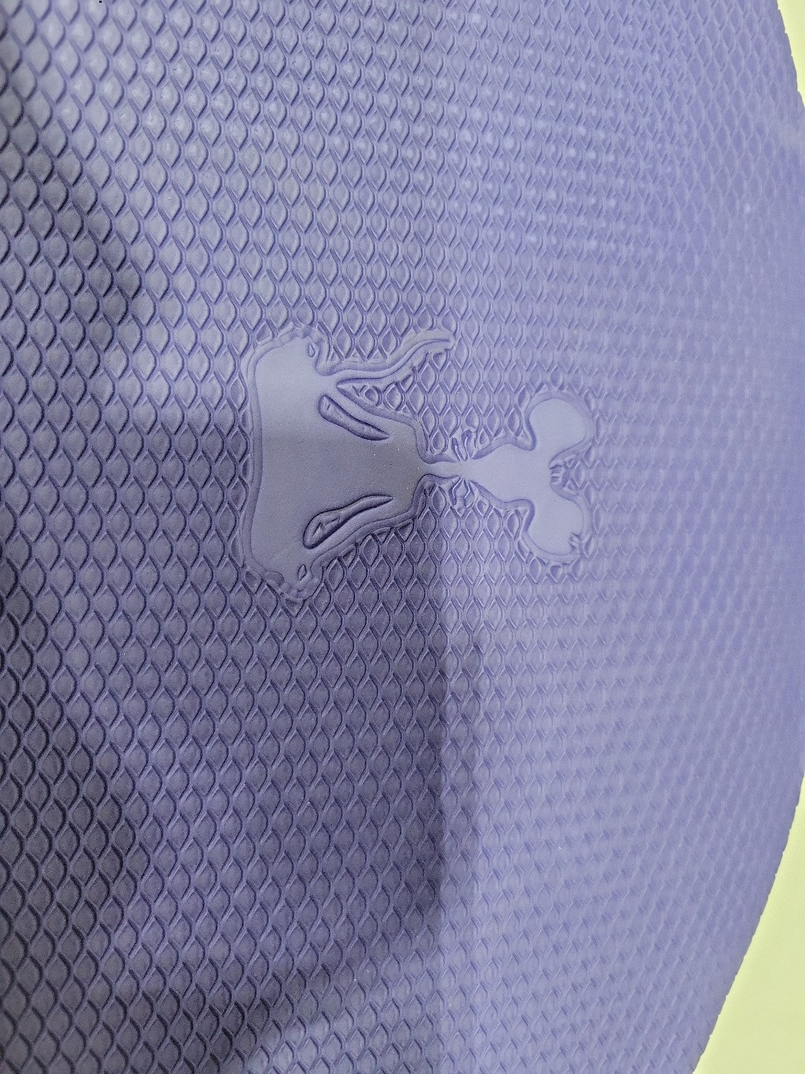 Purple Oval Foam Yoga Pad – Textured Balance Cushion