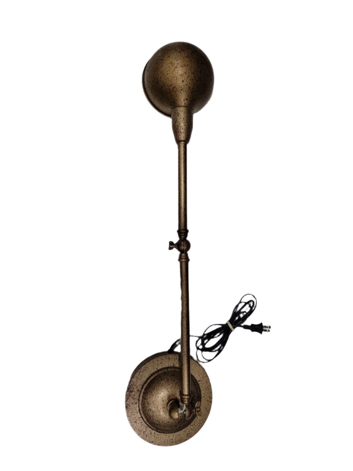 Speckled Bronze Adjustable Desk Lamp with Faulty Base Joint (AS IS)