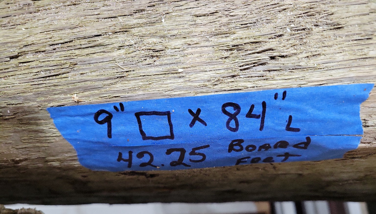 Reclaimed Douglas Fir Timber Beam – 9" x 84" – 42.75 Board Feet