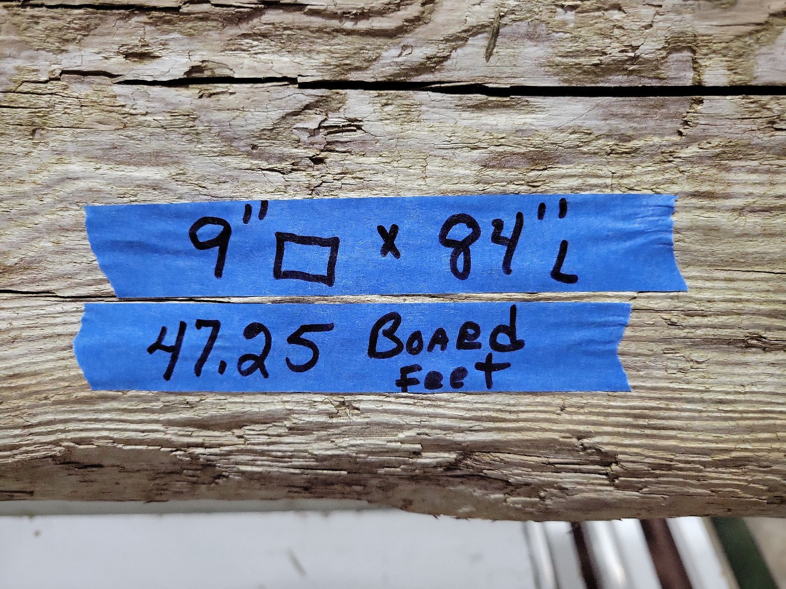 Reclaimed Douglas Fir Timber Beam – 9" x 84" – 47.25 Board Feet