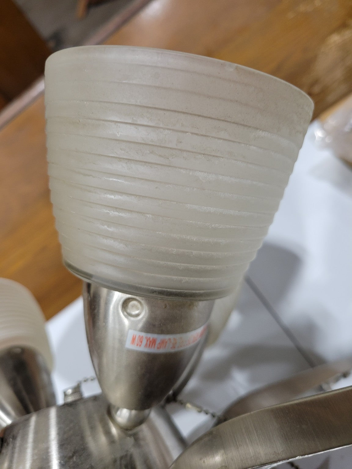 Harbor Breeze 52" Ceiling Fan with Red Blades and 4-Light Fixture