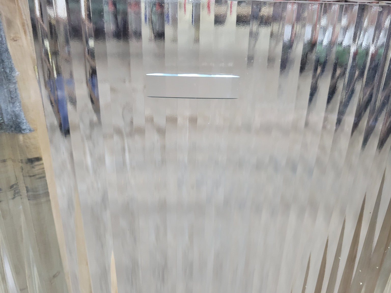 Set of 2 Fluted Glass Panels – 44 ⅛" x 35 ½" x ¼"