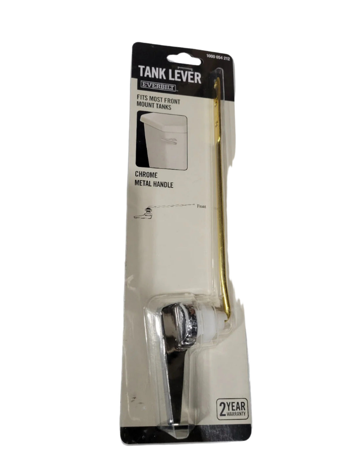 Everbilt Chrome Tank Lever – Front Mount Toilet Flush Handle