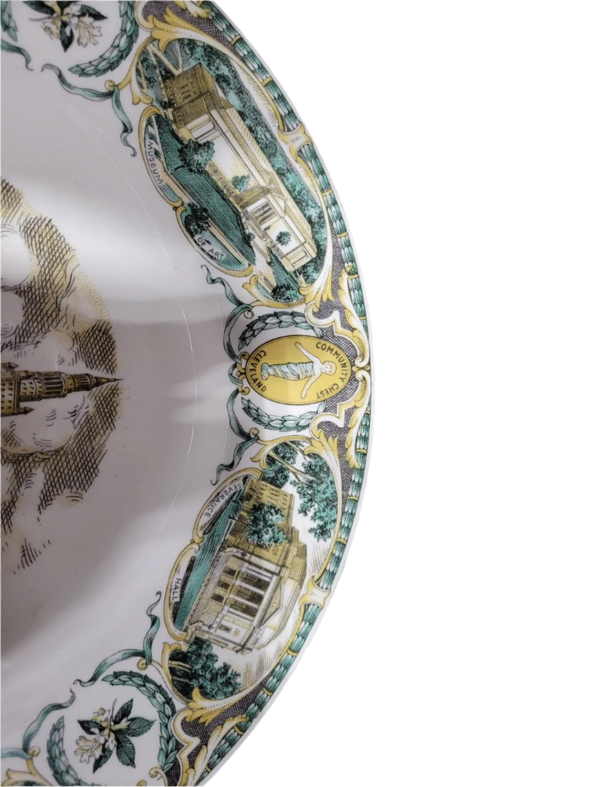 Vintage Souvenir Plate – Public Square, Cleveland by Imperial China “The City of Champions”