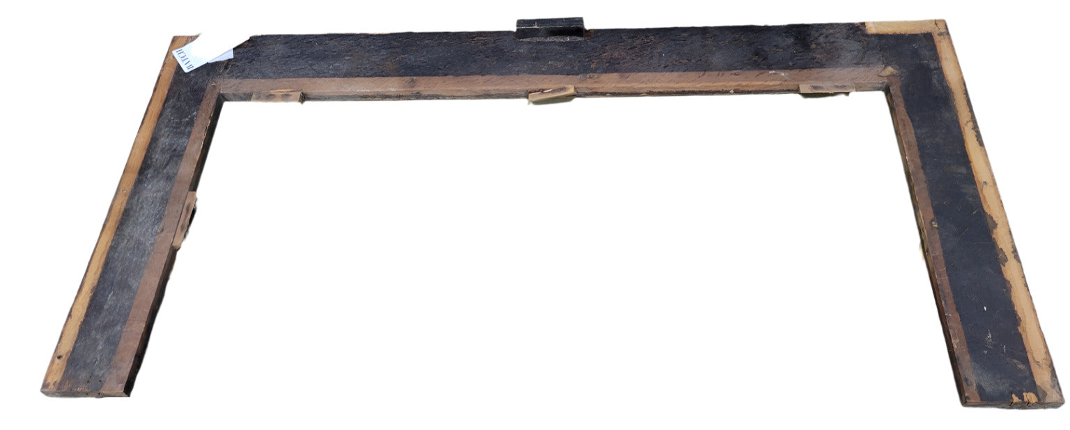 Antique Oak Mantel Frame – Reclaimed Quartersawn Trim