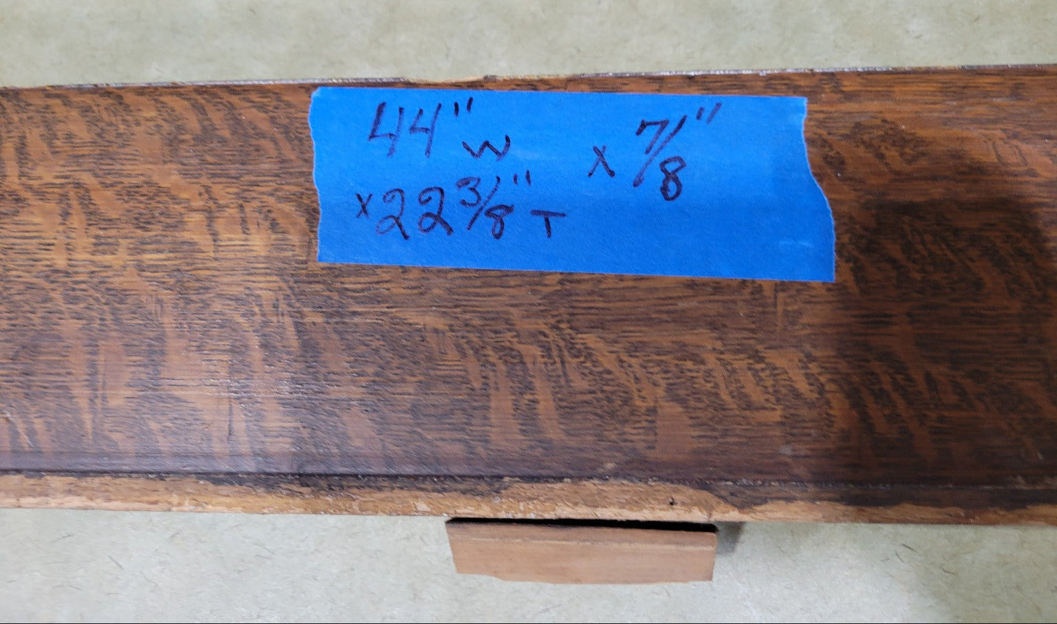 Antique Oak Mantel Frame – Reclaimed Quartersawn Trim