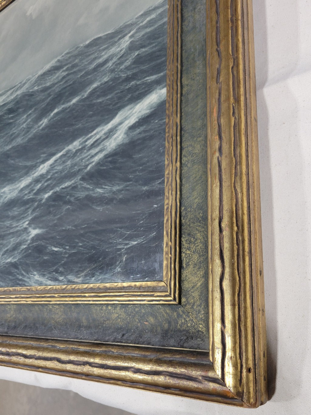 Framed Seascape Print on Canvas