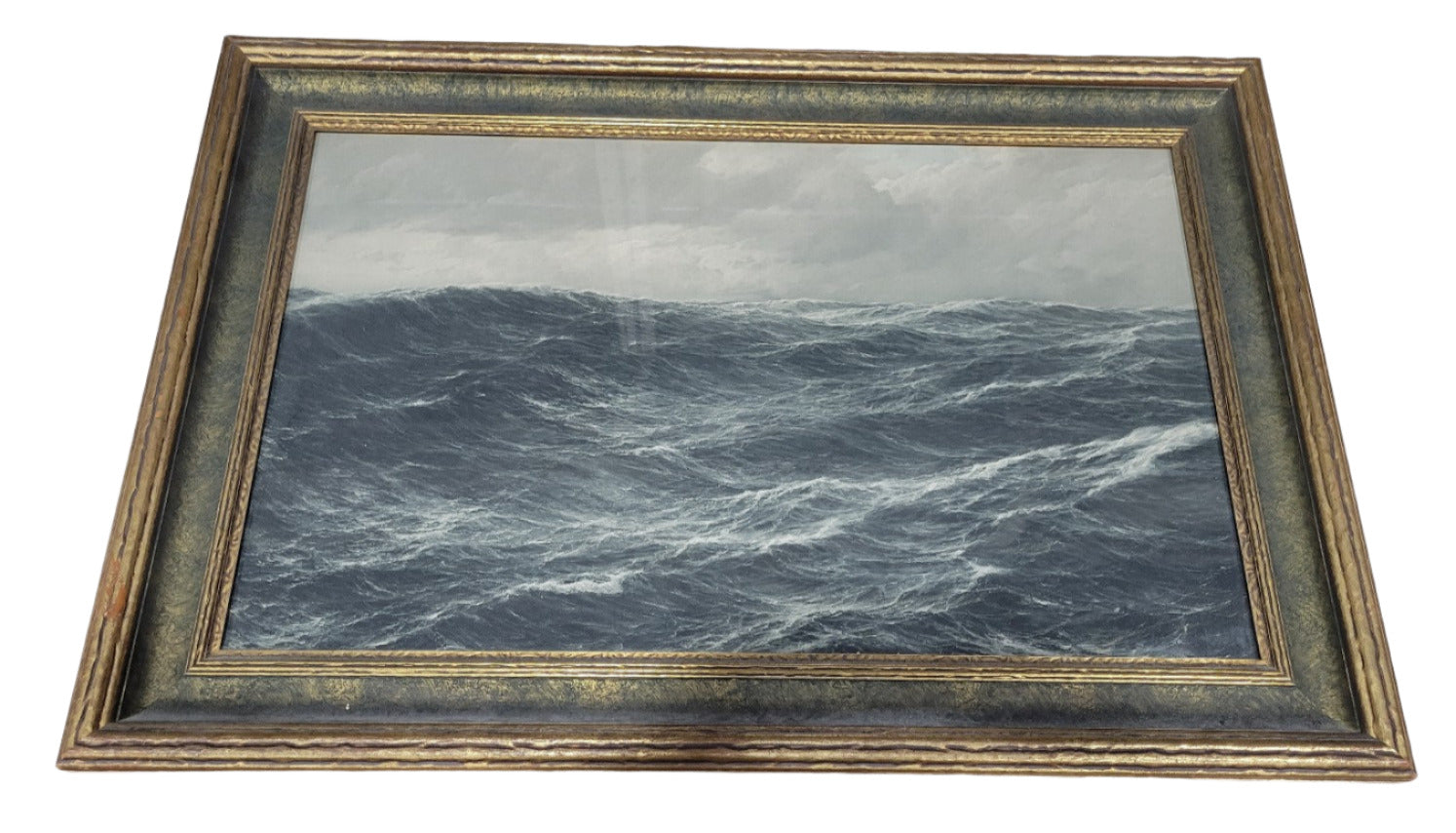 Framed Seascape Print on Canvas