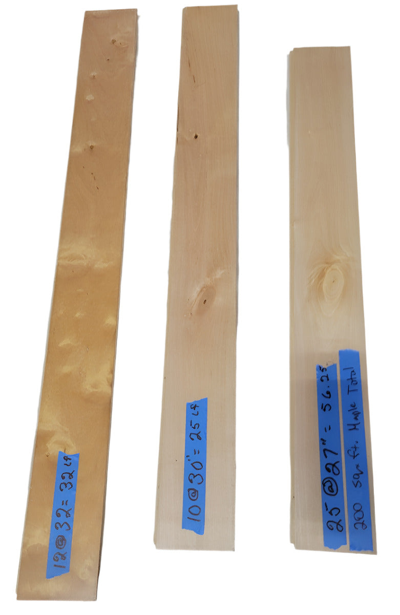 Reclaimed Maple Tongue & Groove Flooring – 200 Sq Ft (3" Wide Boards)