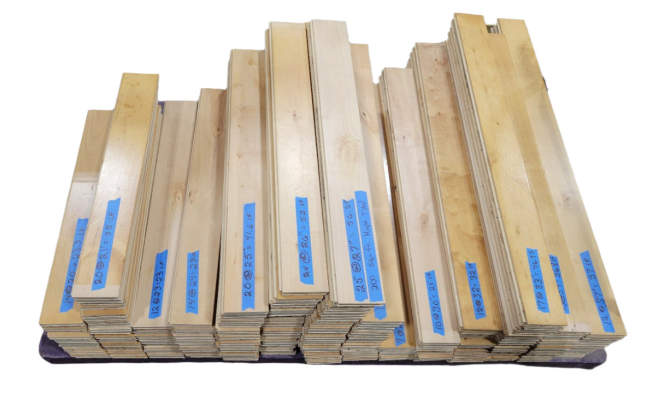 Reclaimed Maple Tongue & Groove Flooring – 200 Sq Ft (3" Wide Boards)