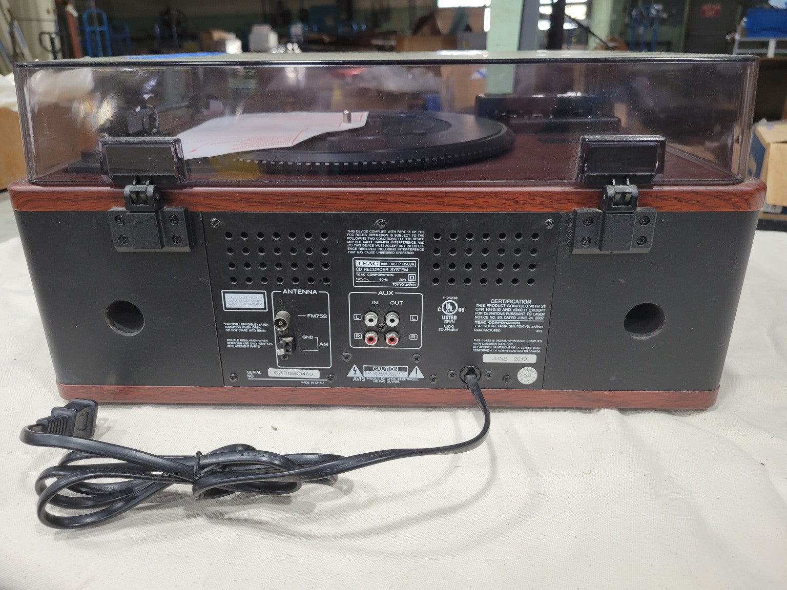 TEAC LP-R500 All-in-One Record Player + CD Recorder + Cassette Unit