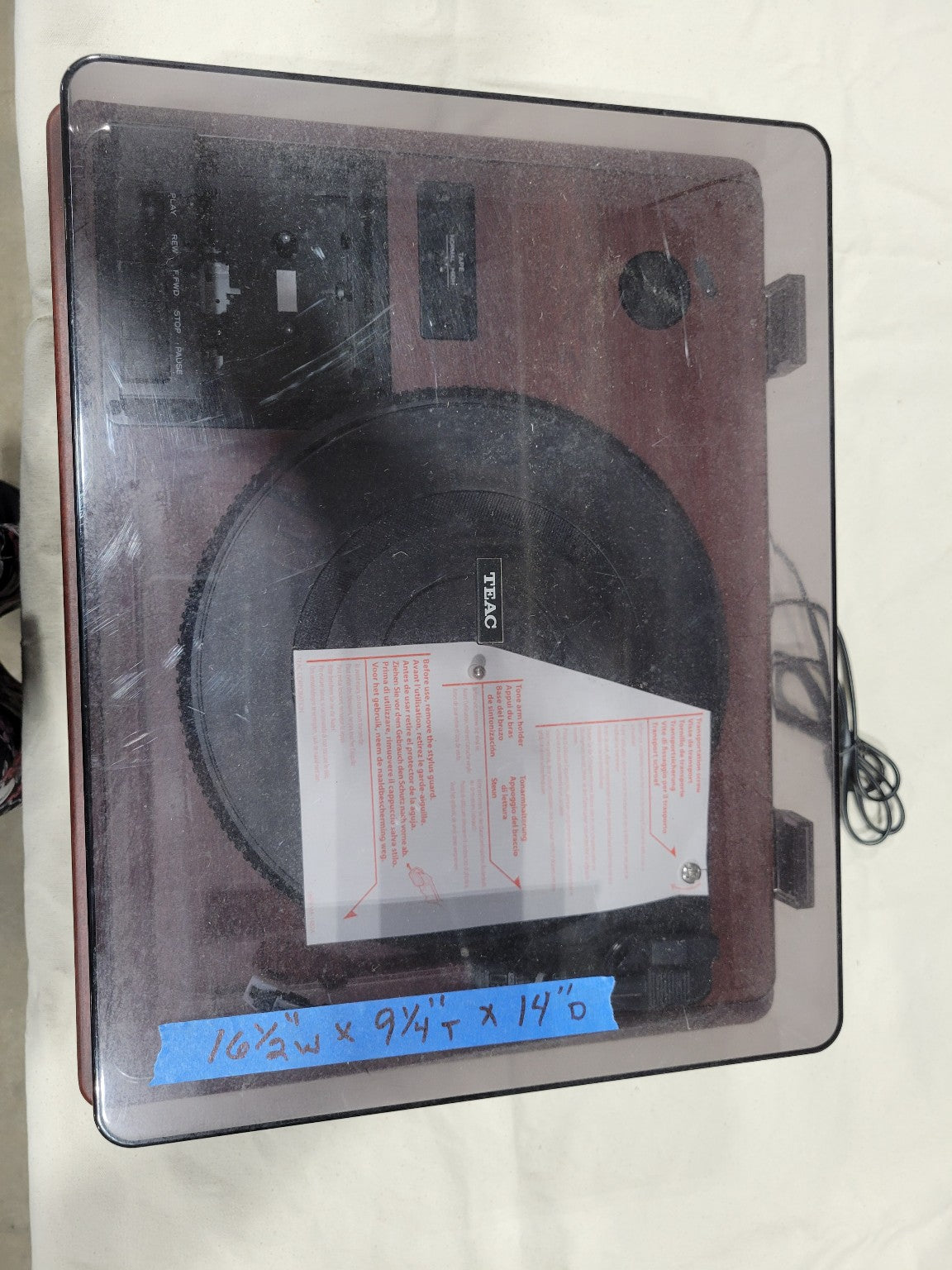 TEAC LP-R500 All-in-One Record Player + CD Recorder + Cassette Unit
