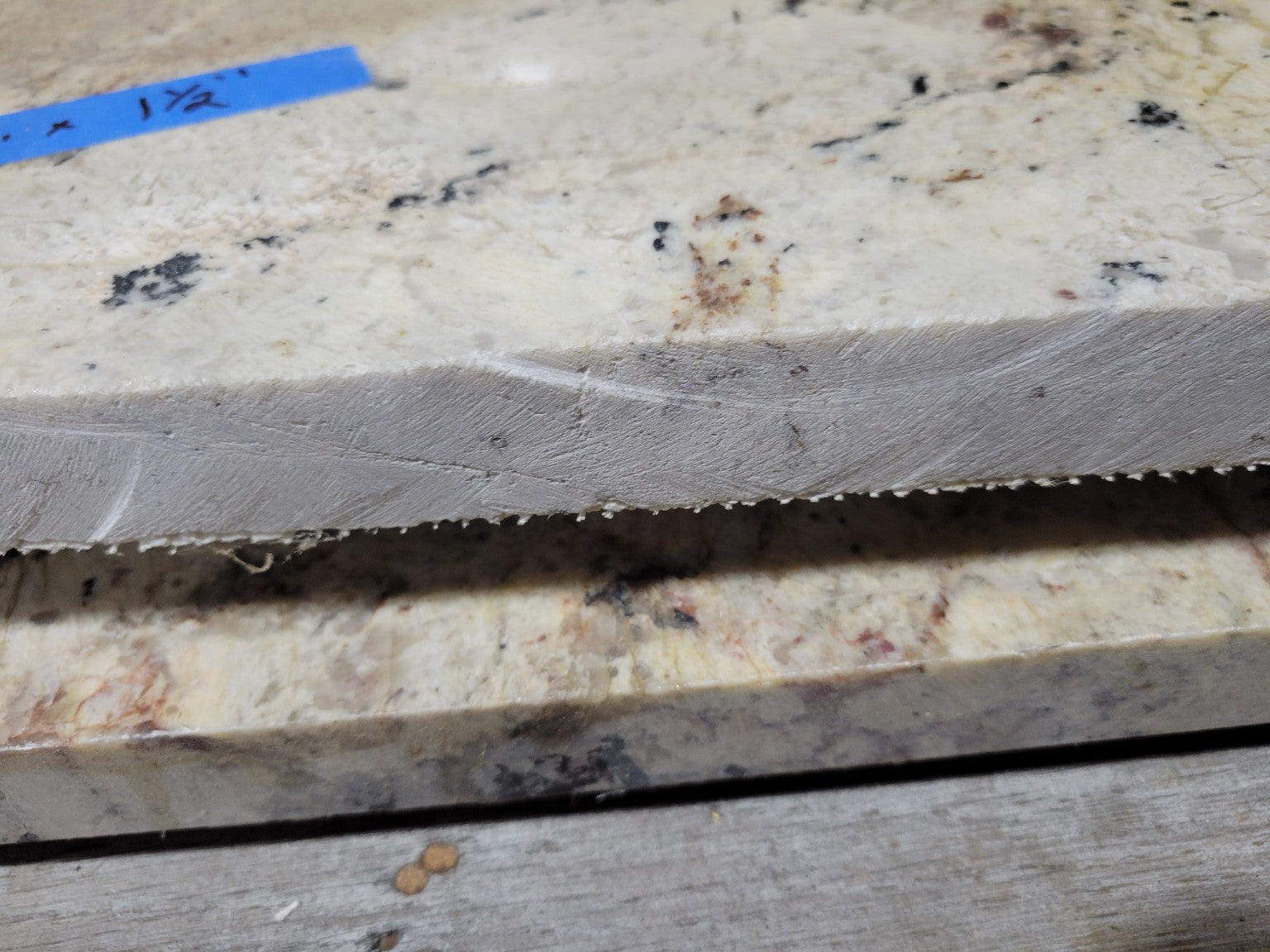 Reclaimed Polished Granite Remnant Lot - 2 pieces