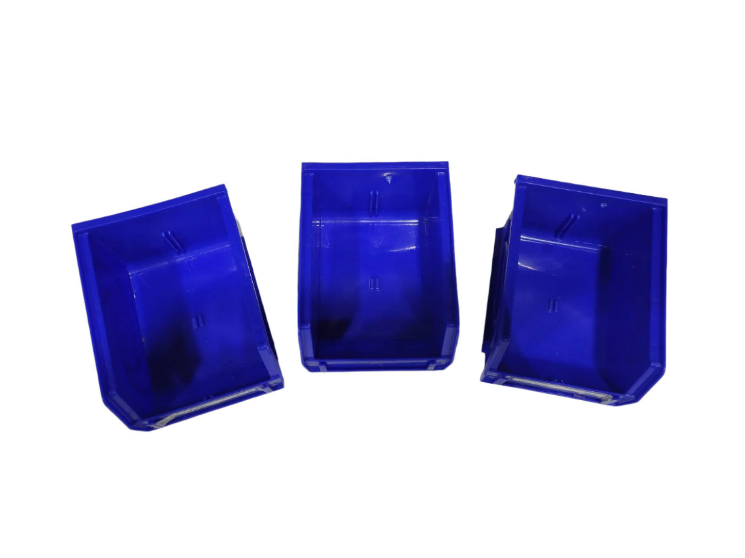 Lot of Approximately 30 Blue Plastic Storage Bins – Lewis Bins+