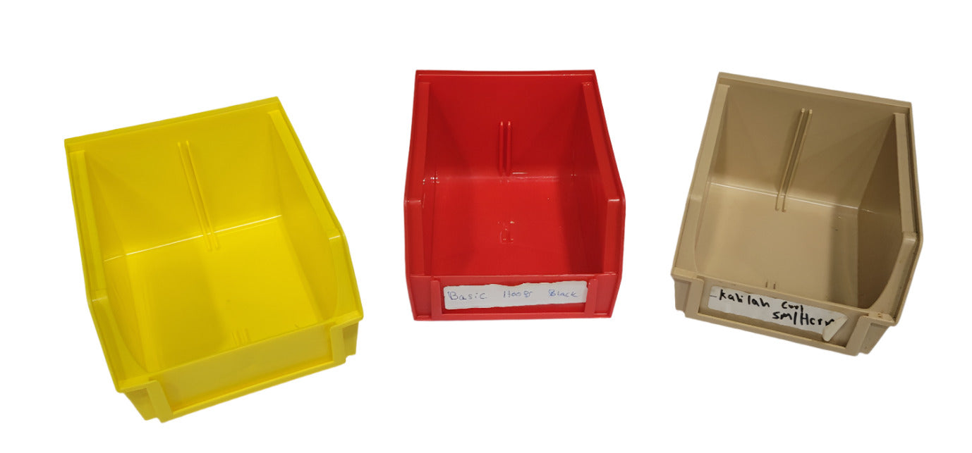 Lot of Approximately 160 Mixed Color Industrial Storage Bins – Global Industrial & Lewis Bins+