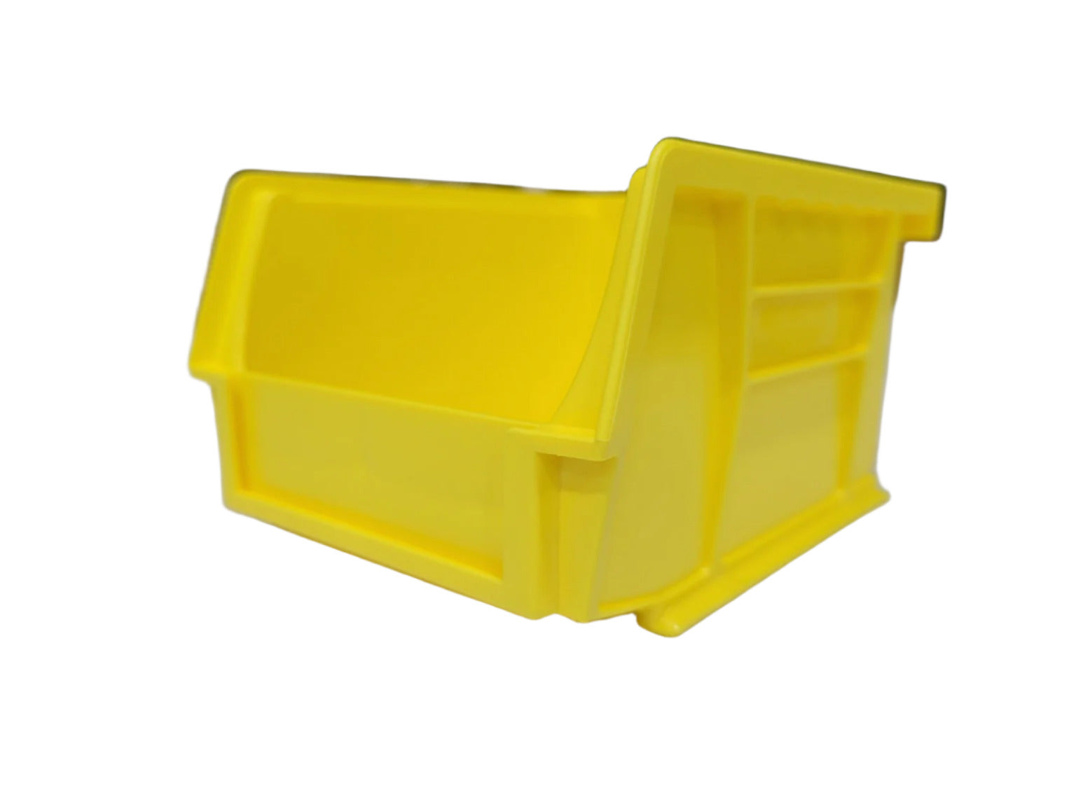 Lot of Approximately 24 Yellow Plastic Stackable Storage Bins – Global Industrial