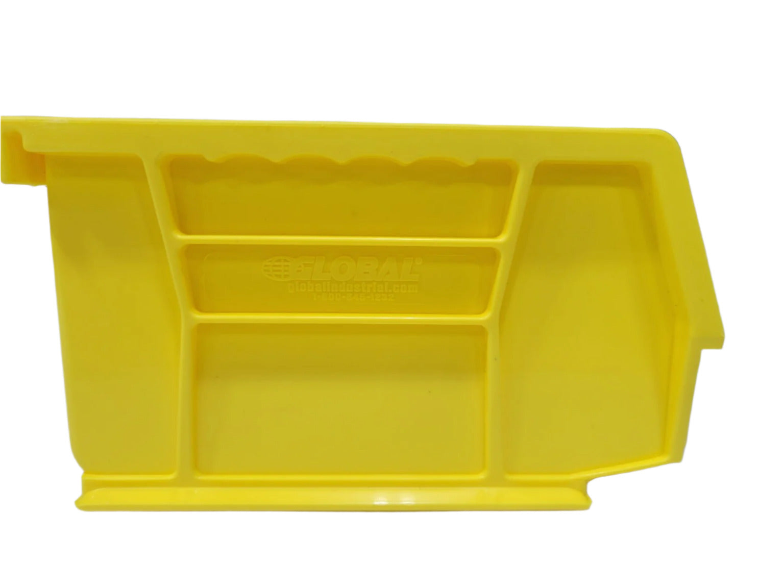 Lot of Approximately 24 Yellow Plastic Stackable Storage Bins – Global Industrial
