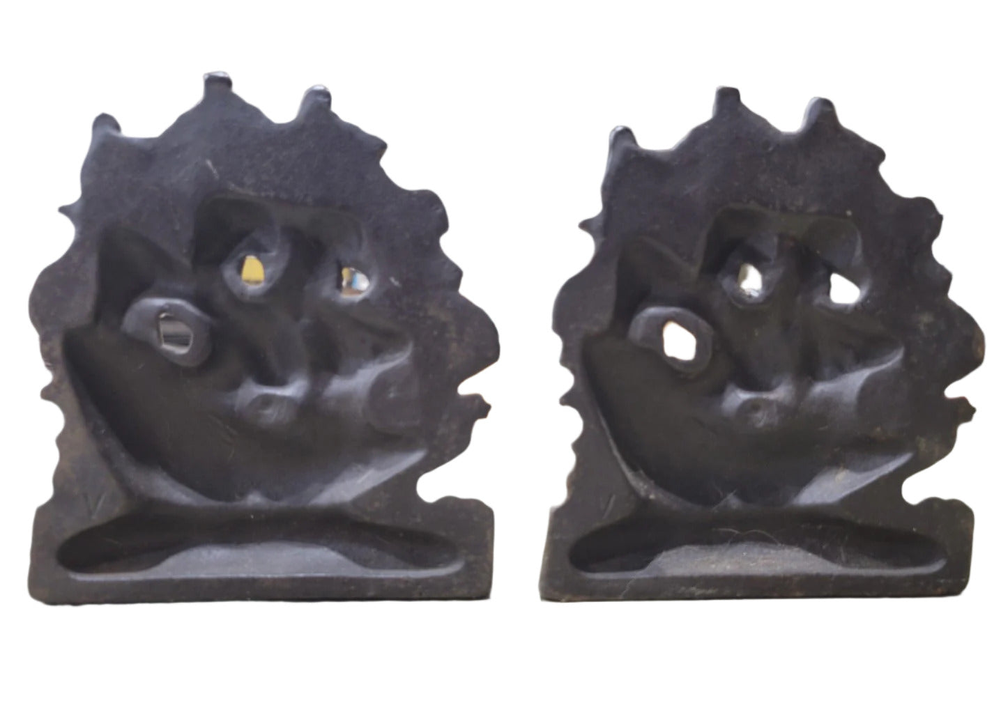 Pair of Cast Iron Ship Bookends – Nautical Galleon Design