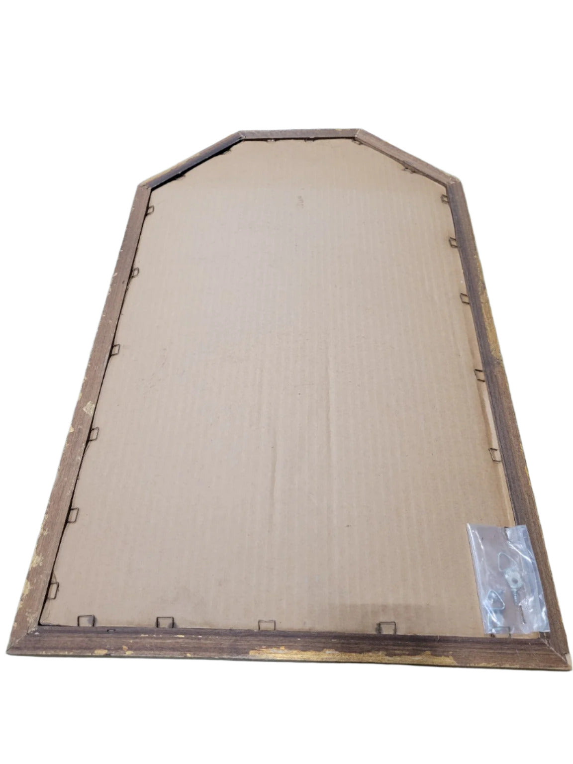 Vintage Arched Wall Mirror – Gold Trim Frame