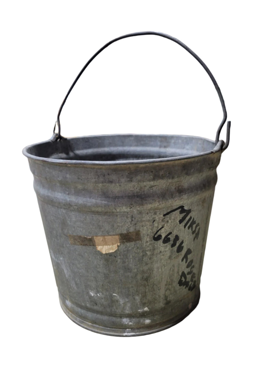 Vintage Galvanized Steel Utility Bucket – 10 Quart Capacity