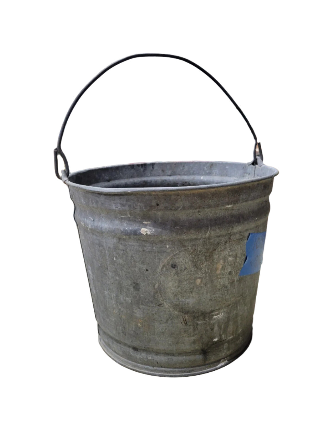 Vintage Galvanized Steel Utility Bucket – 10 Quart Capacity