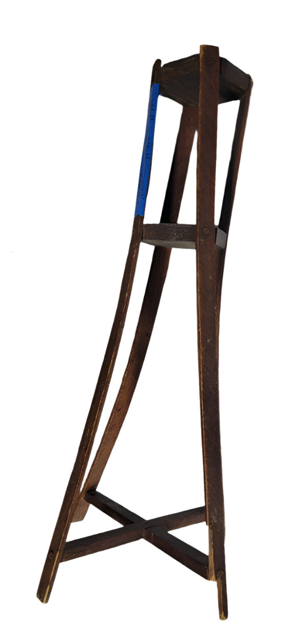 Rustic Wooden Stand with Tripod Frame