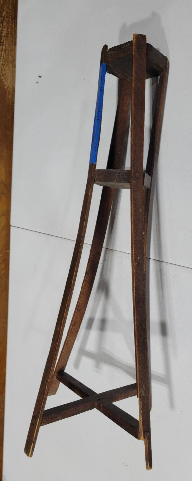 Rustic Wooden Stand with Tripod Frame