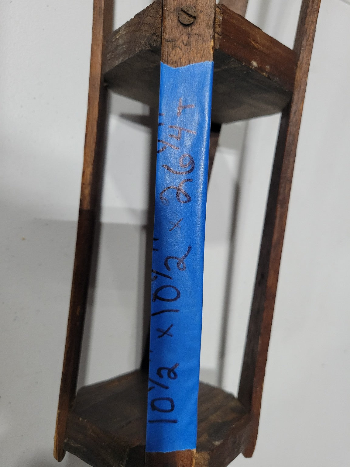 Rustic Wooden Stand with Tripod Frame