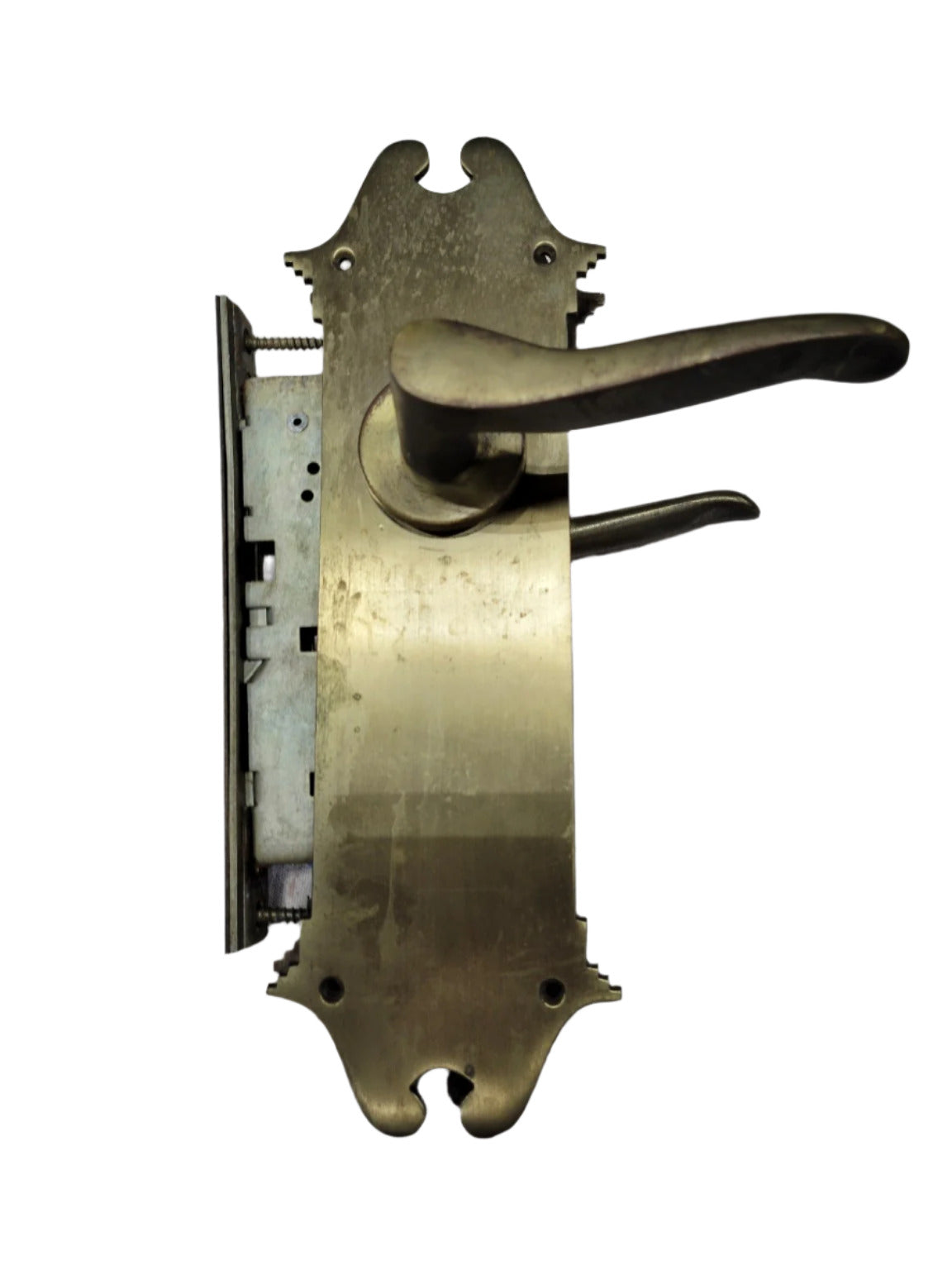 Vintage Brass Commercial Lever Handle Mortise Lockset – General Lock Co. Pontiac, MI