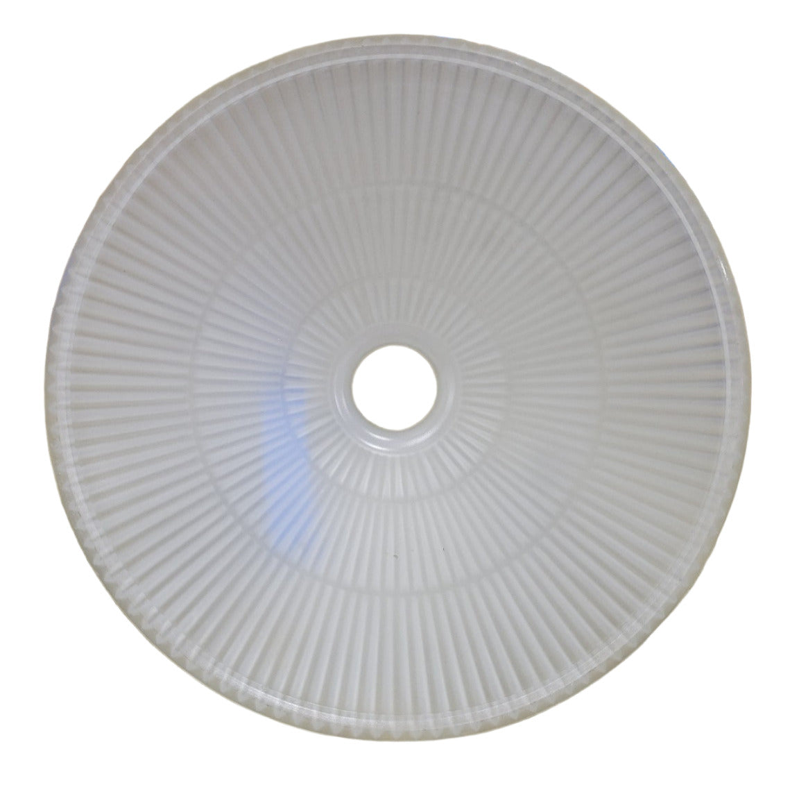1961 Lancaster Ribbed Glass Shade – Industrial Cone Design