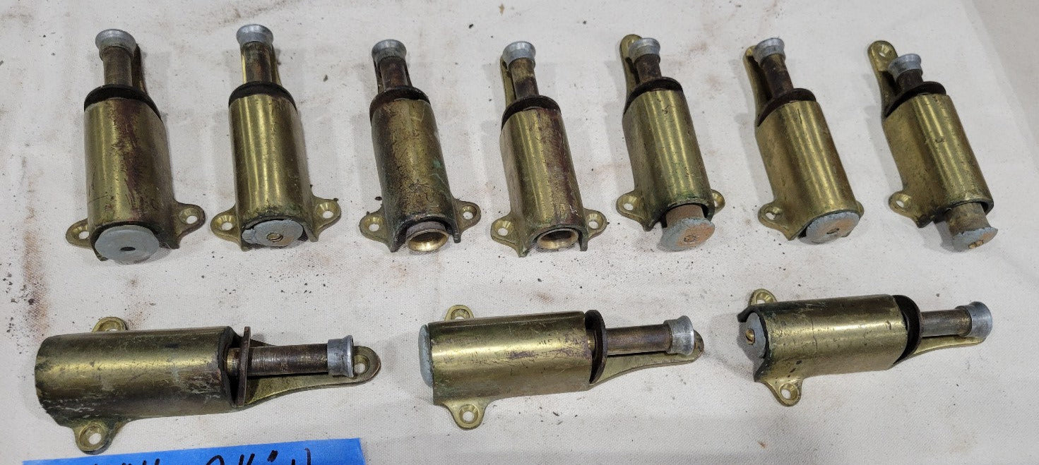 Glynn-Johnson Spring-Loaded Brass Foot Bolts – 5½" H (Price Per Each)