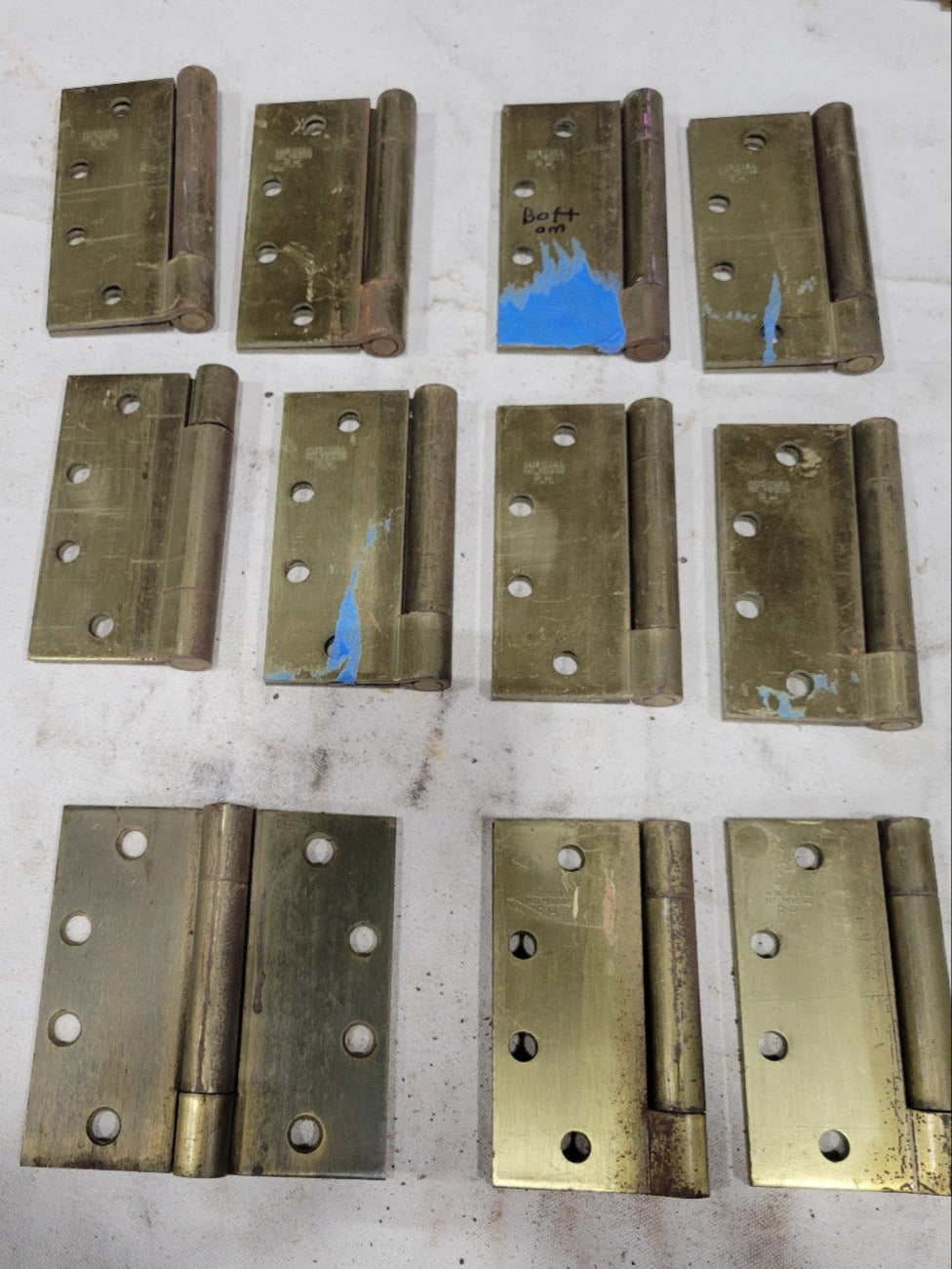 Stanley Solid Brass Right-Handed Door Hinges – 4½" x 4½" (Price Per Each)