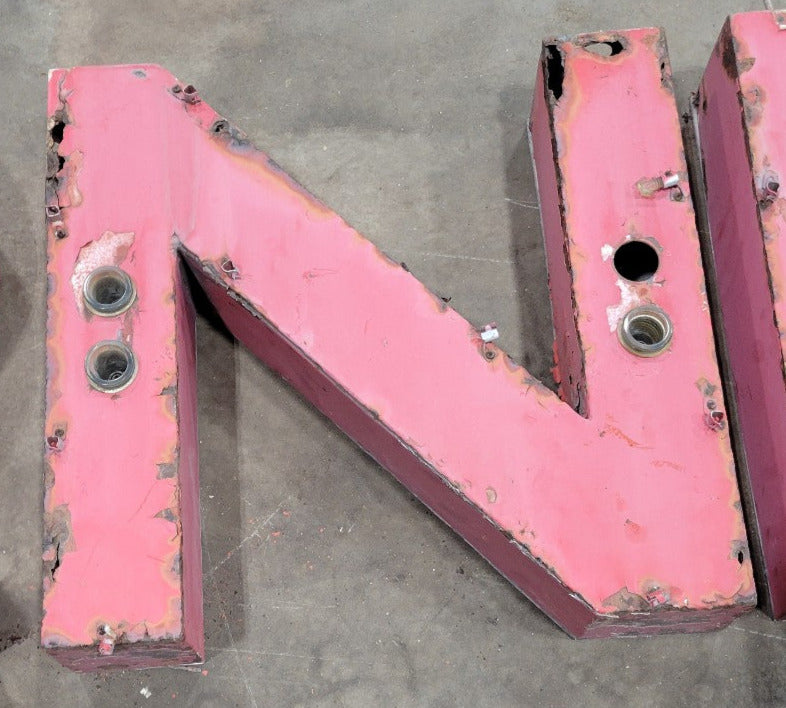 Vintage Red Channel Letters – “FURNITURE” Signage