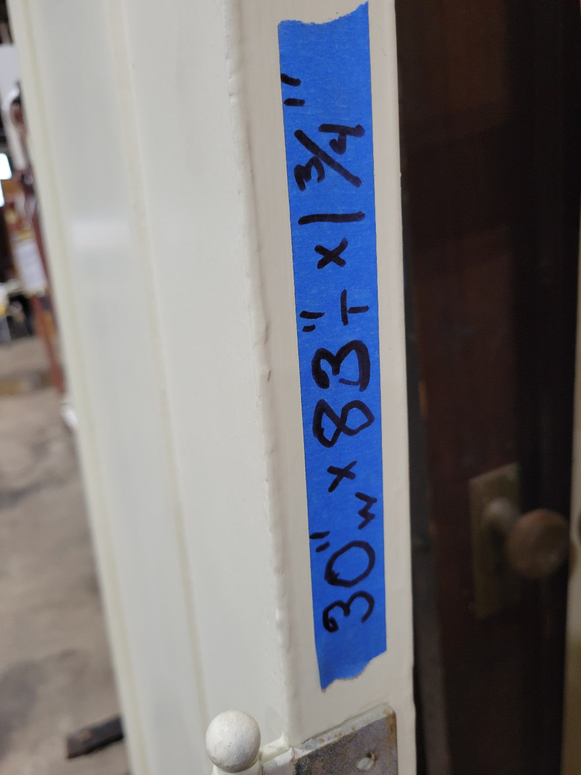Painted One-Panel Solid Wood Door – 30" x 83"