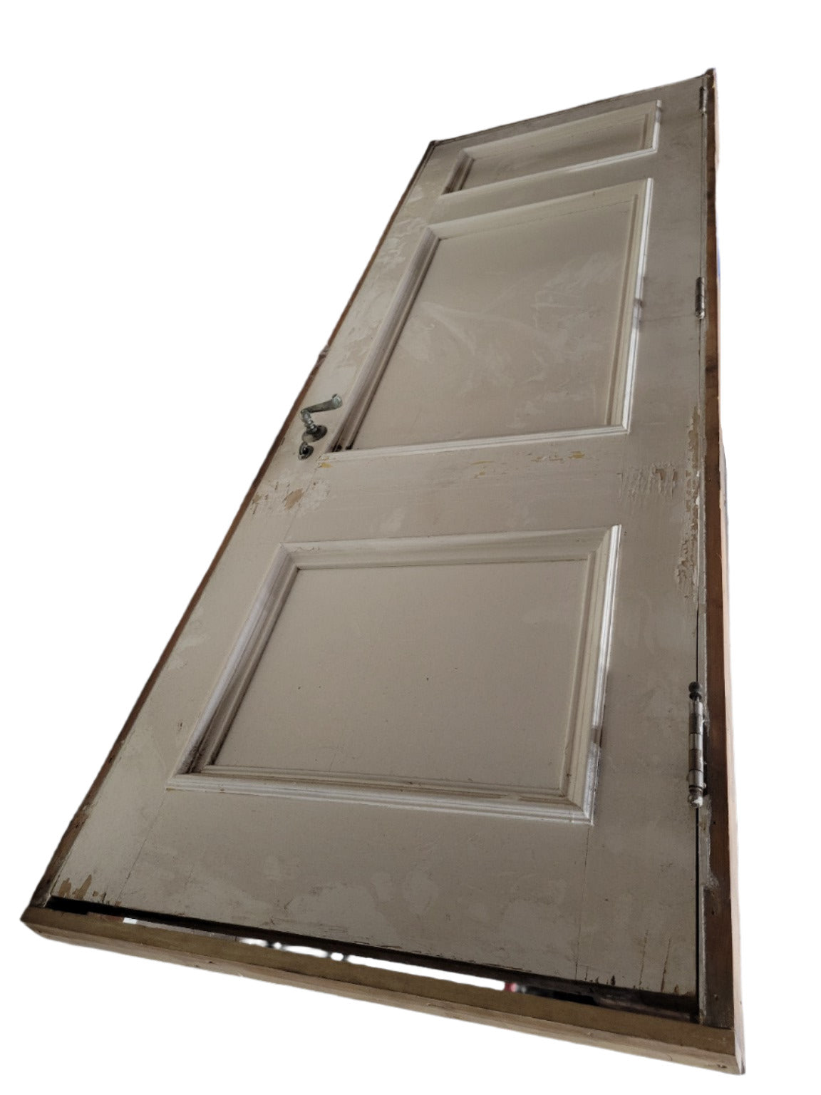 Antique 3-Panel Wood Door – 30" x 89 ¾" x 1 ¾"